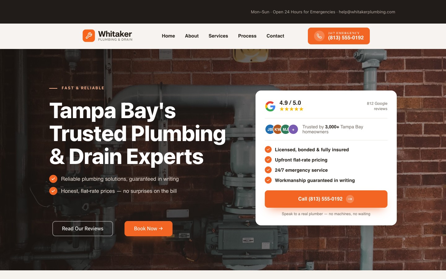 Plumbing funnel — GoHighLevel build
